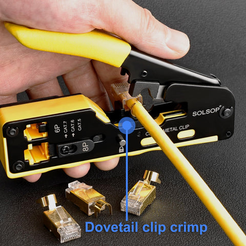 Solsop cat6 connectors pack ready for high-speed installations.