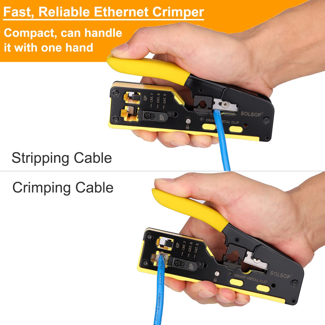Solsop crimp dies and blades deliver consistent, durable cuts.