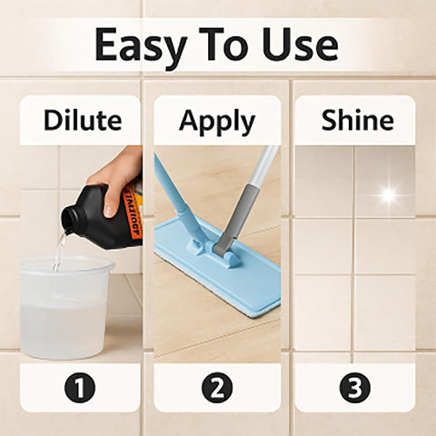 SOLUBRIL TILE Original mop bucket dilution enables powerful deep cleaning in one pass.