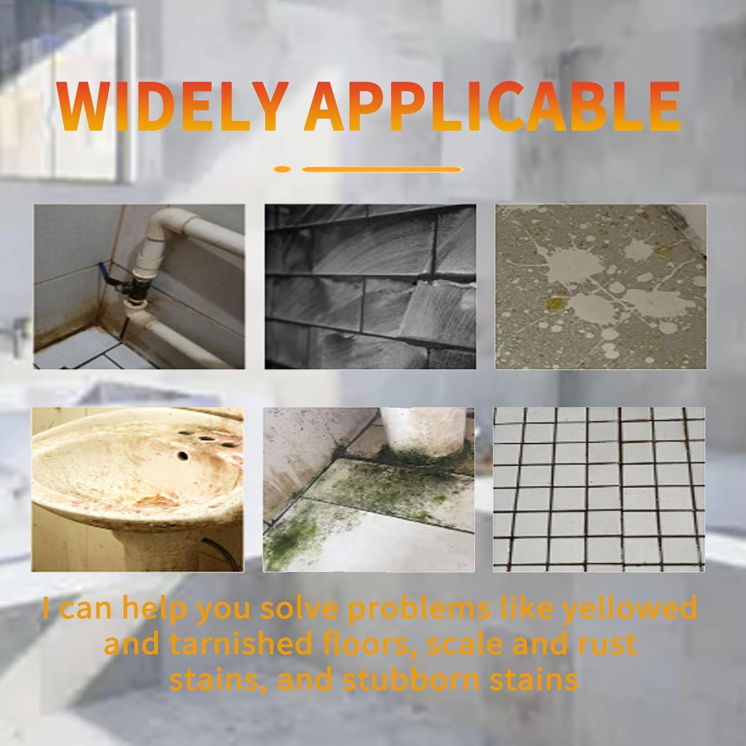 Solubrliho Tile renovation residue removal from surfaces after construction