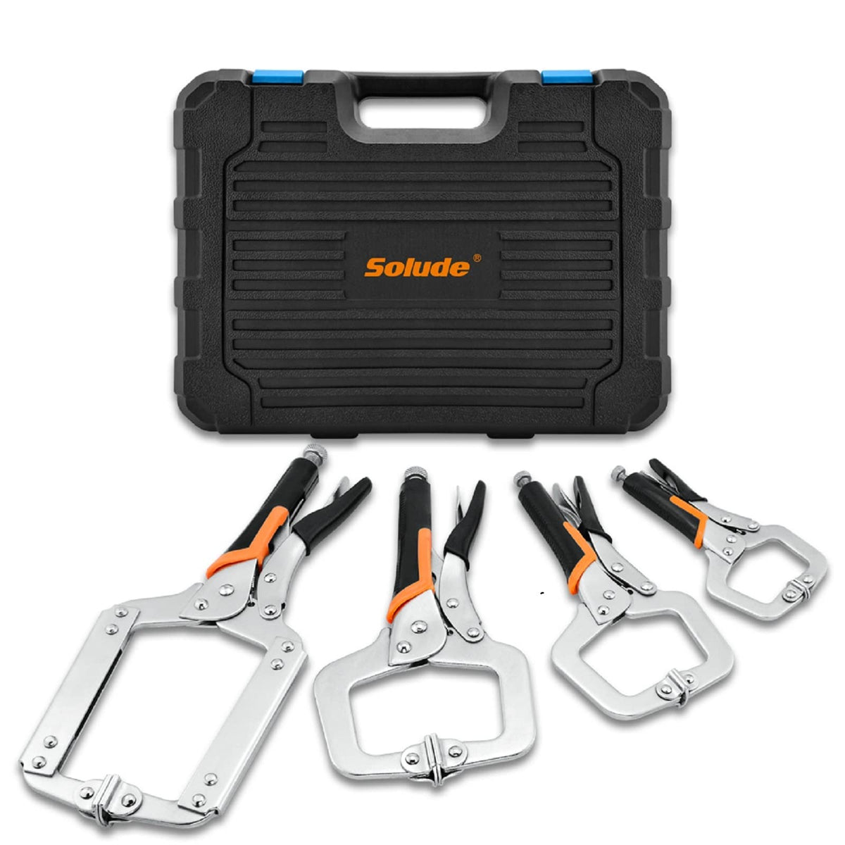 SOLUDE 6-inch locking pliers in use for secure woodworking projects