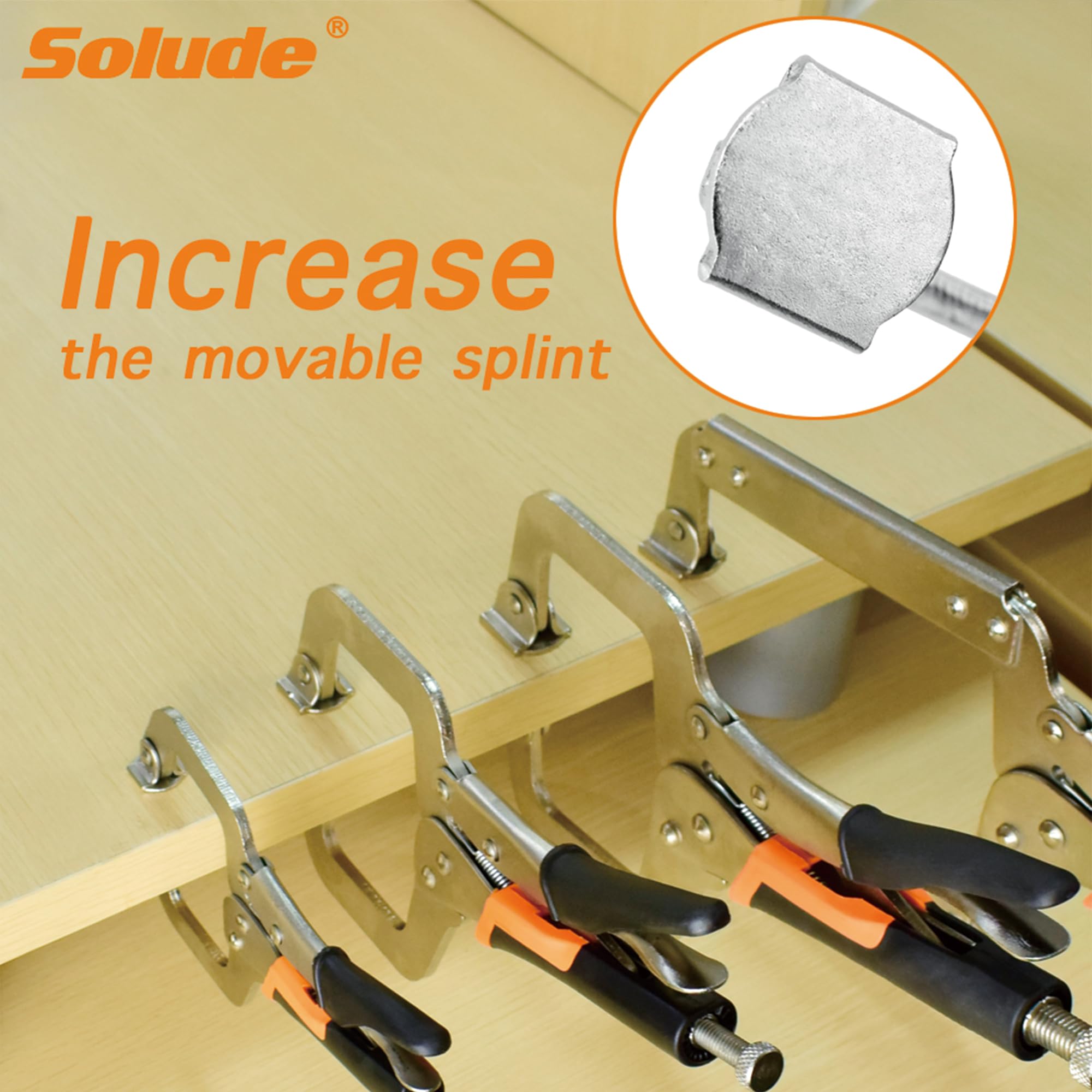 SOLUDE heavy-duty carbon steel construction ensures durability under tough jobs.