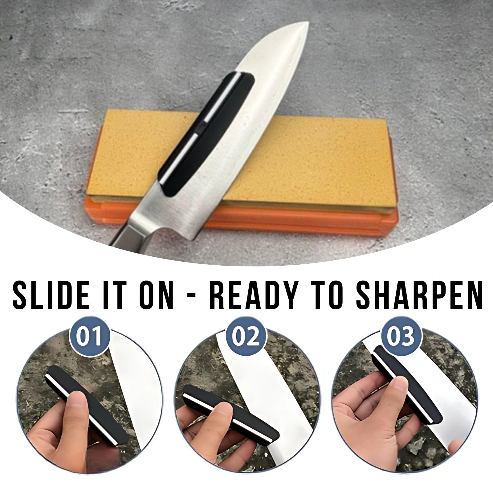 Versatile kit for kitchen, sushi, and pocket knives with reliable sharpening capability.
