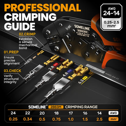 SOMELINE 24-14AWG crimp terminals collection ready for DIY wiring projects