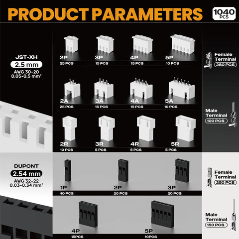 SOMELINE KF2510 2.54mm connectors suitable for versatile projects