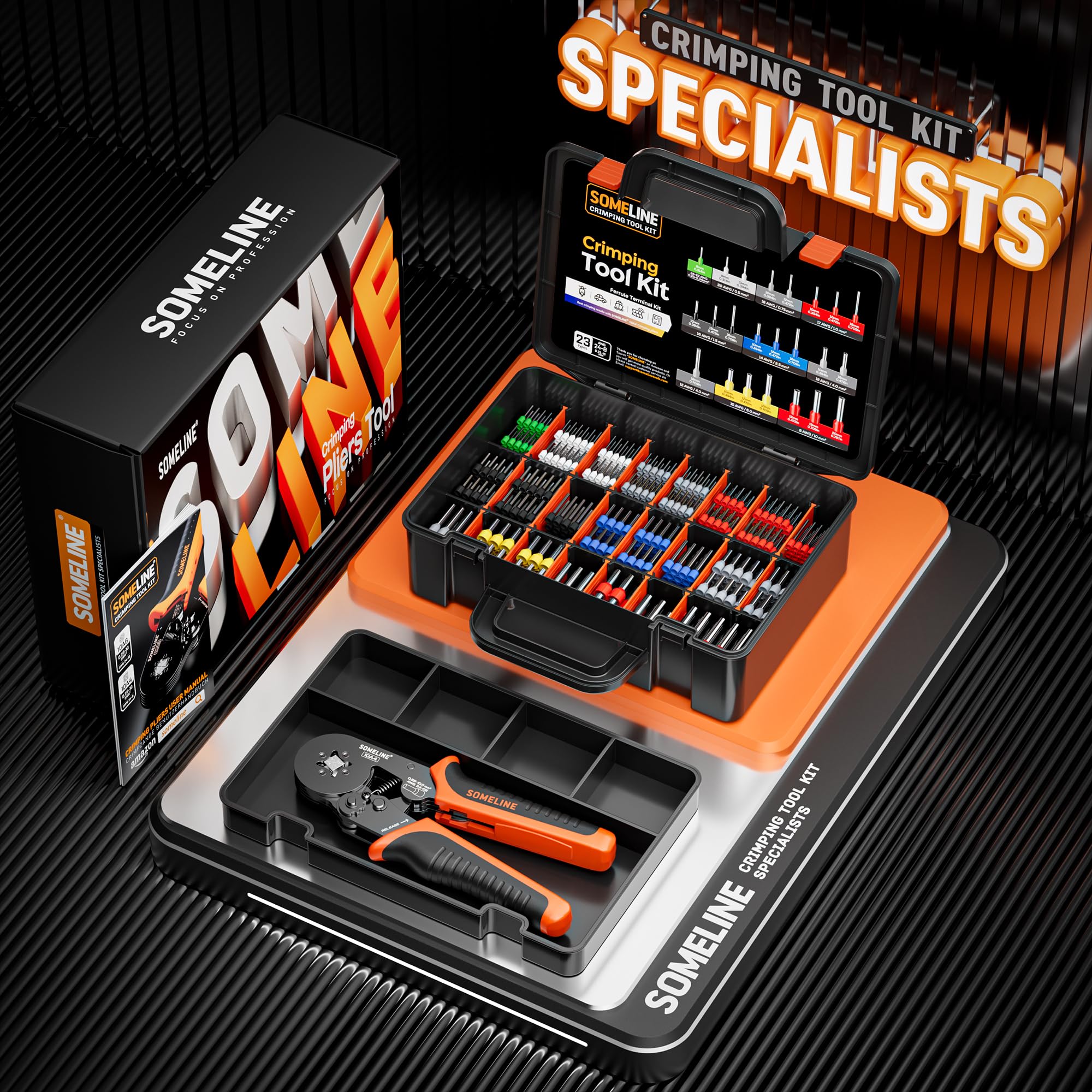 SOMELINE ergonomic handles and dies enable comfortable, accurate crimps in long sessions.