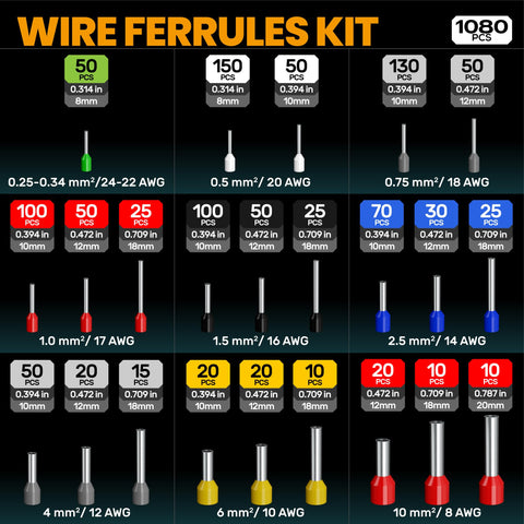 SOMELINE ferrule connectors storage box keeps ferrules organized and ready.
