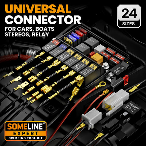 SOMELINE copper terminal block highlights high conductivity for reliable connections.
