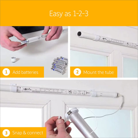 Somfy 8 AA lithium batteries provide longer power for blinds.