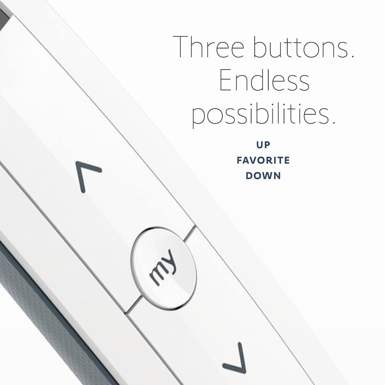 Somfy Situo 5 Pure remote in room use demonstrates hands-off daylight control.