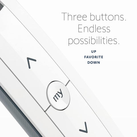 Somfy Situo 5 Pure remote in room use demonstrates hands-off daylight control.