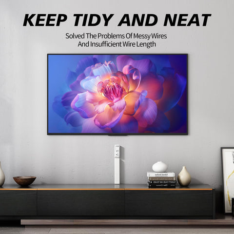 SOMOSU wall-secure option with velcro keeps cables tidy and out of sight.