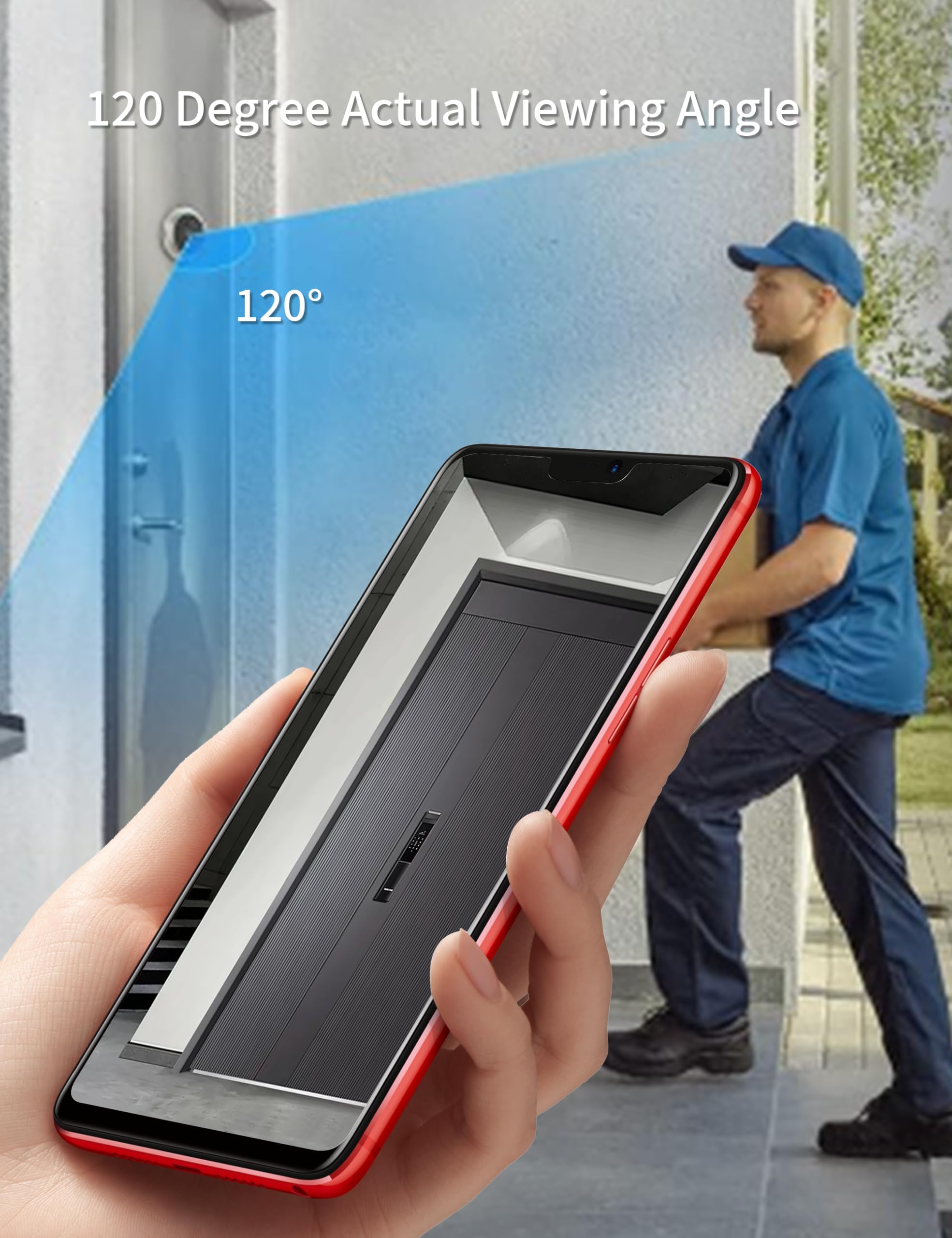 Sonew viewer in slim design enhances entryway aesthetics.