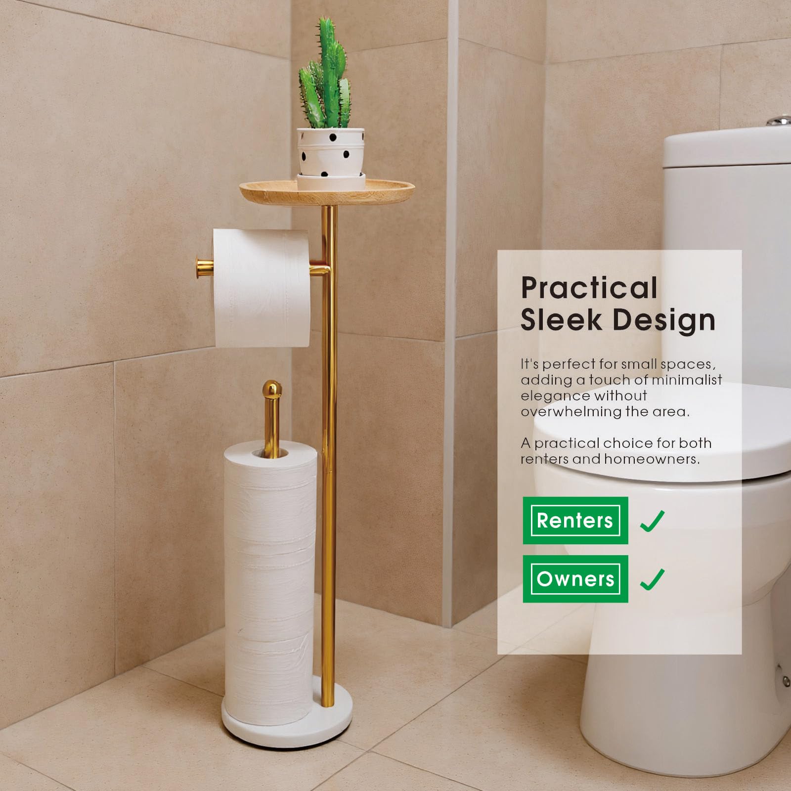 Songtec 5-roll capacity helps keep rolls within reach.