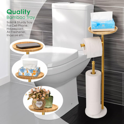 Songtec weighted marble base prevents tipping for busy bathrooms.