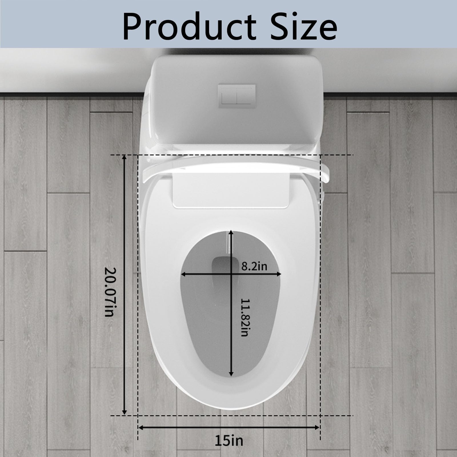 Soningsimi bidet seat night light for easy nighttime use.