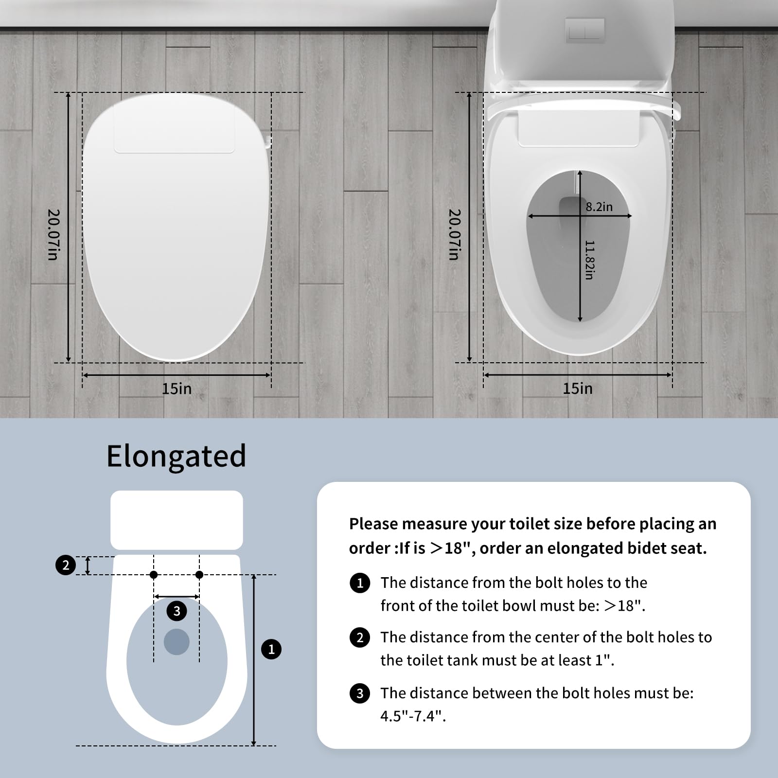 Soningsimi bidet seat with stainless steel nozzles for durable cleansing.