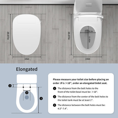 Soningsimi bidet seat with stainless steel nozzles for durable cleansing.