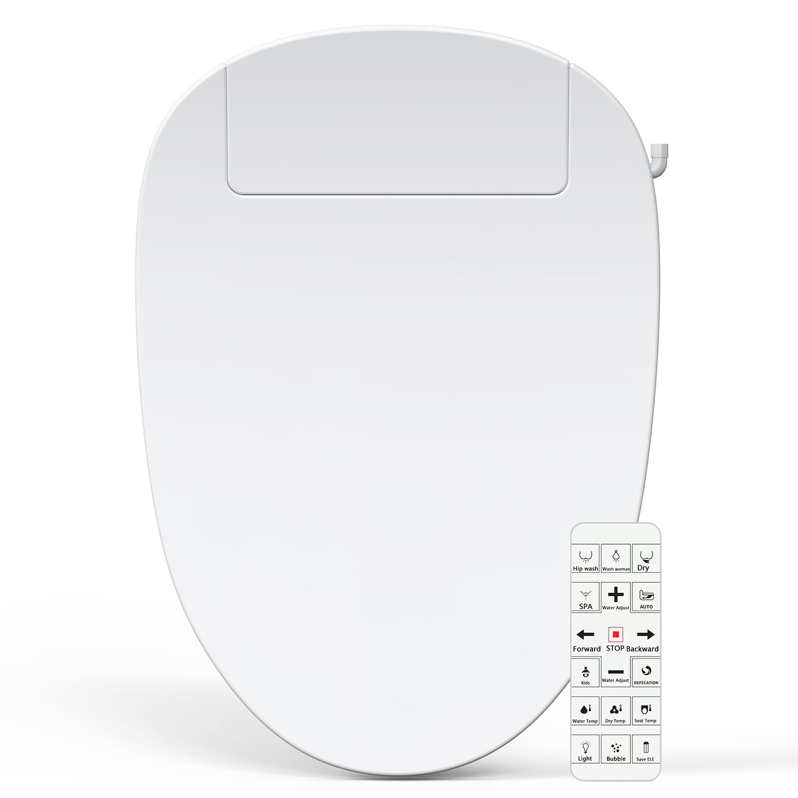 Soningsimi bidet seat with unlimited warm water for refreshing cleansing.