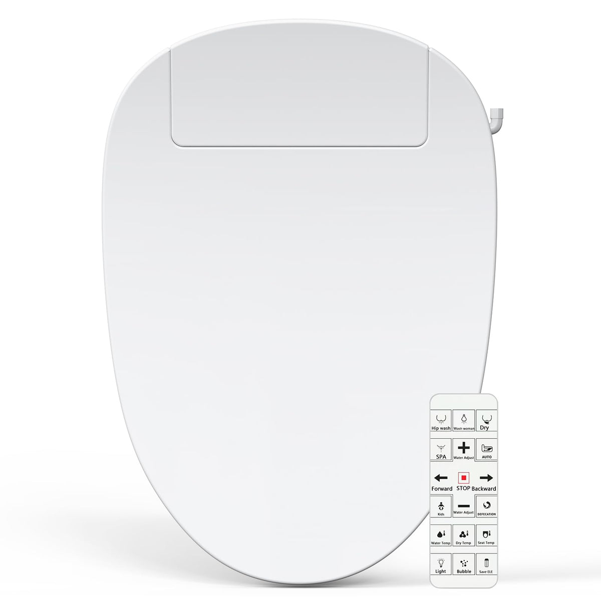 Soningsimi bidet seat with unlimited warm water for refreshing cleansing.
