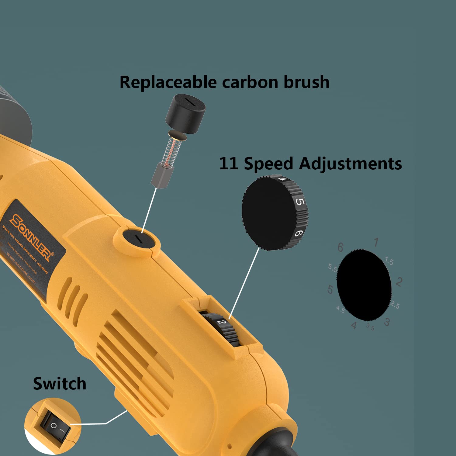 SONNLER diamond wheels pack provides durable sharpening surfaces
