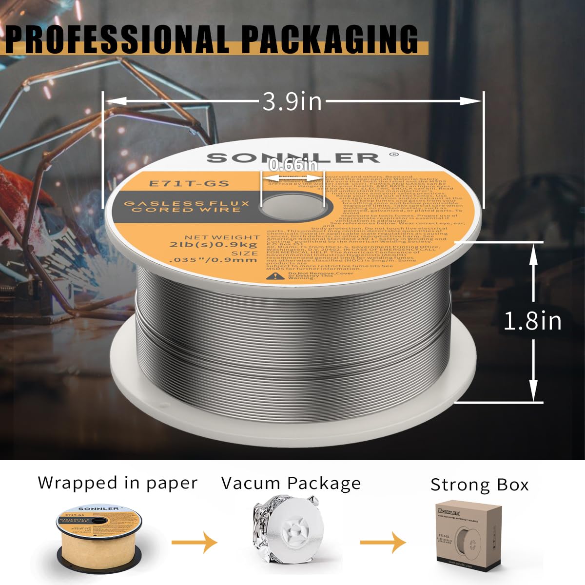 SONNLER wire compatible with HF, Forney, Lincoln MIG