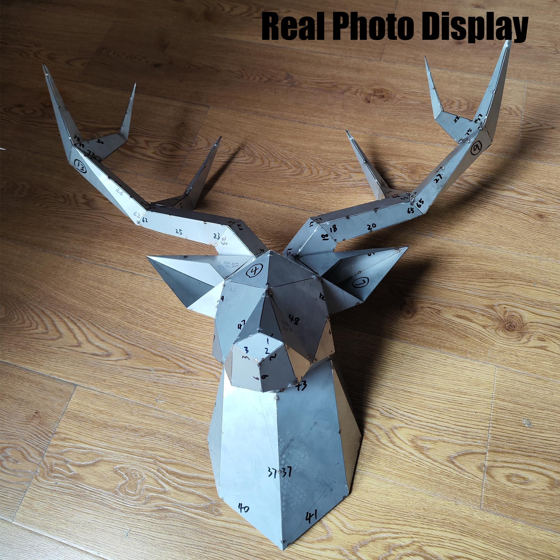 SONNLER assembled deer head model showcases craftsmanship.