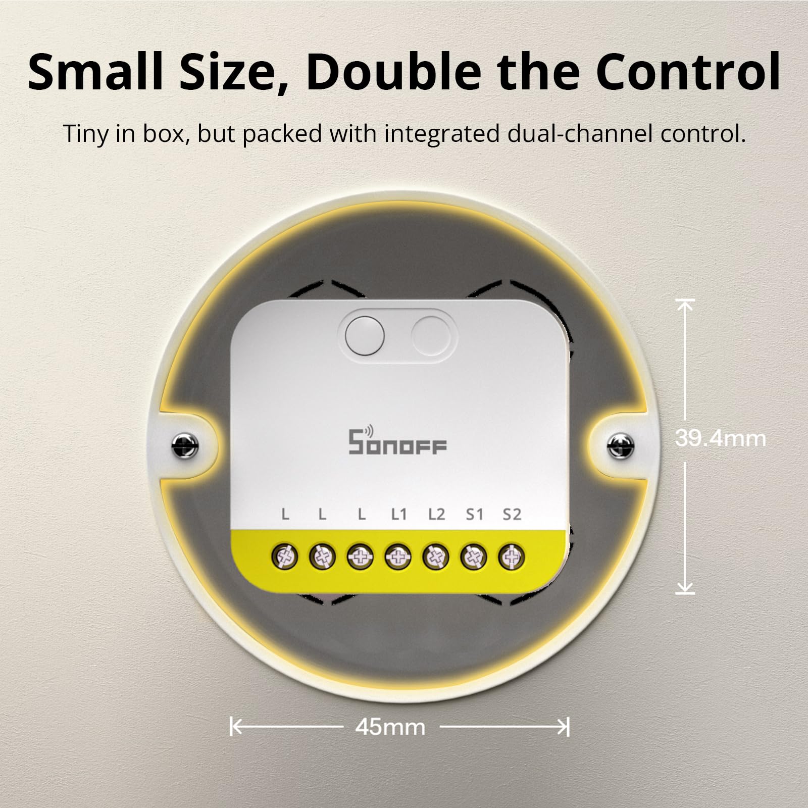 SONOFF MINI Duo-L with Zigbee 3.0 integrates with hubs.