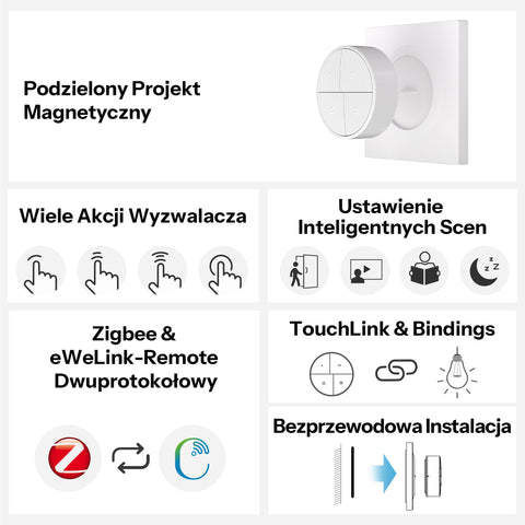 SONOFF Orb handheld dimmer remote for flexible on-the-go lighting control.