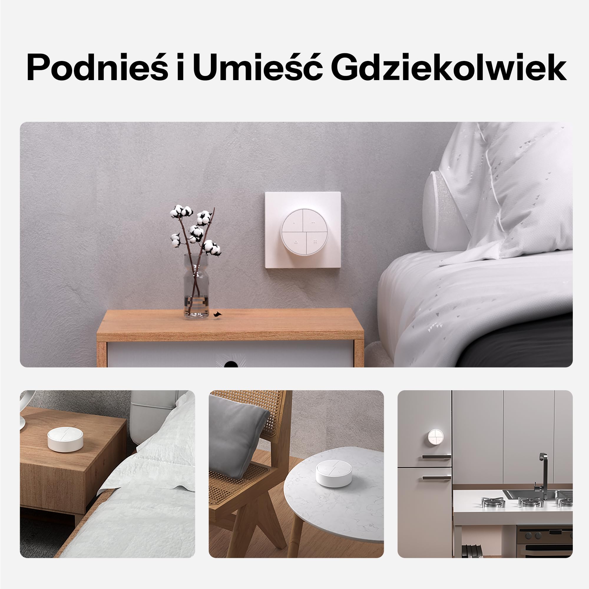 SONOFF Orb magnetic base allows easy wall placement and portability.