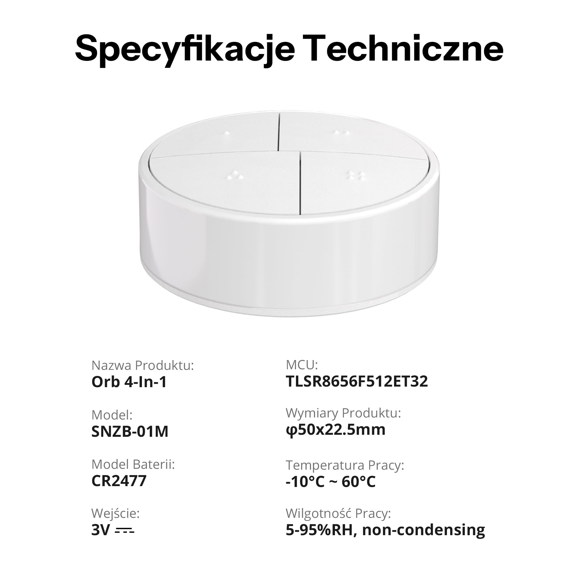 SONOFF Orb wire-free installation with magnets, adhesive, or screws.