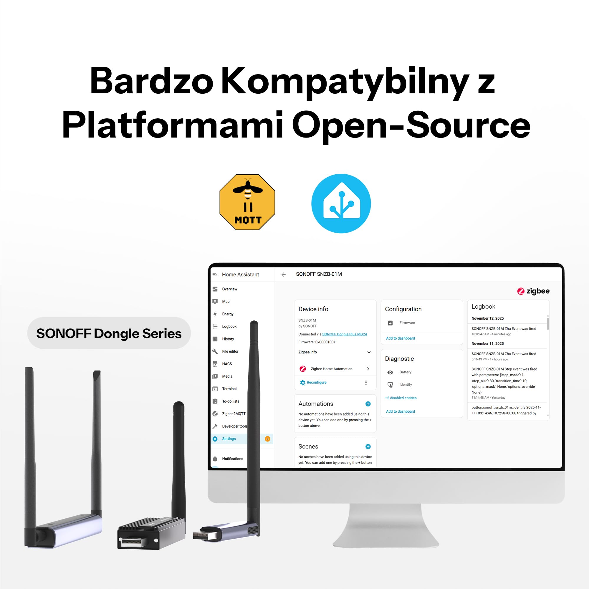 SONOFF Orb supports Zigbee and eWeLink-Remote for cross-ecosystem setup.