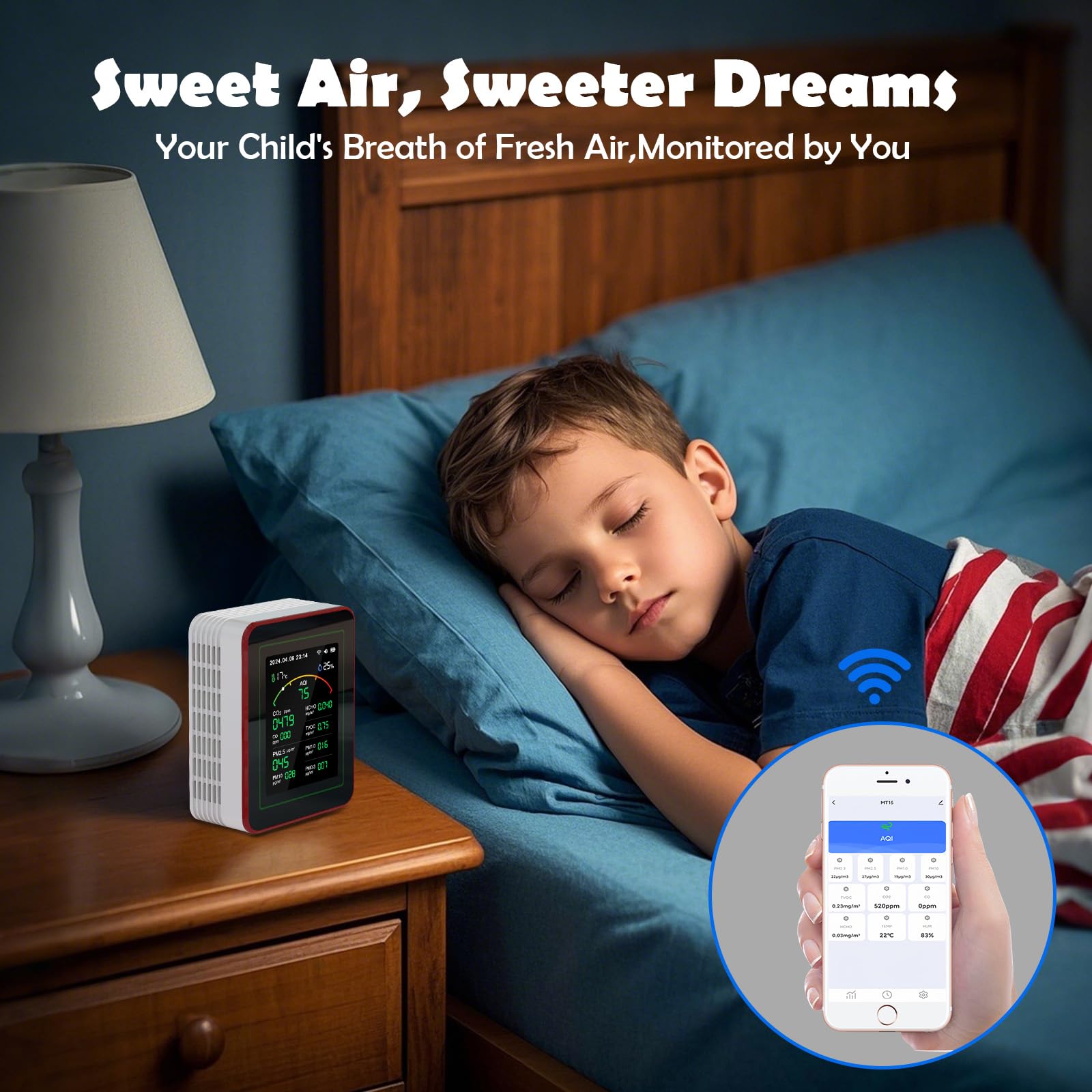 Sonovara smartphone app interface enables real-time monitoring from your phone.