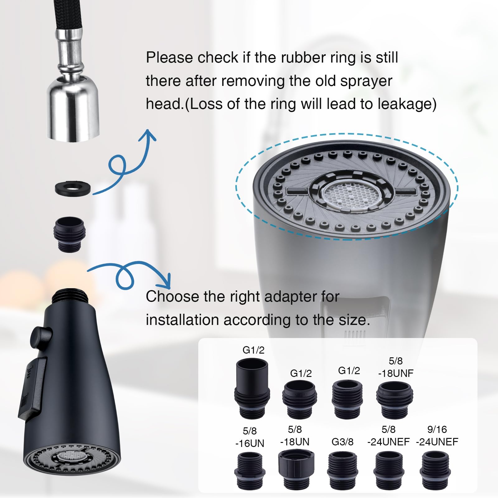 Easy DIY installation in minutes with SonTiy spray head