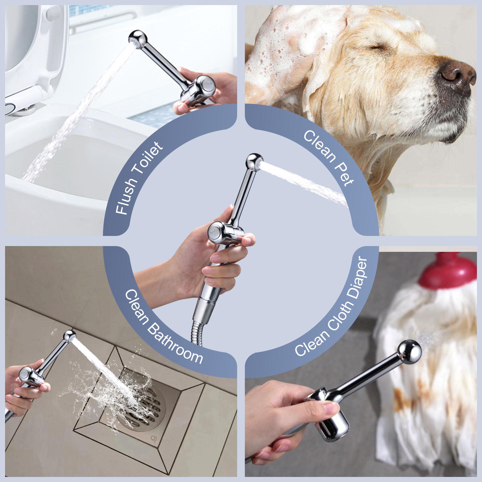 Wall-mount setup enhances bathroom aesthetics and reduces clutter.