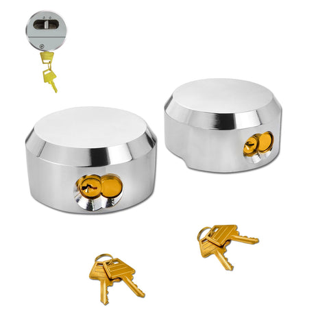 Soobool 6271 puck lock with hidden shackle securing trailers.