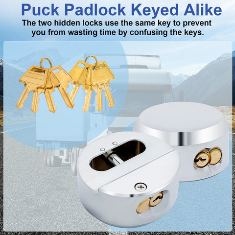 Soobool puck lock anti-pry steel body protects cargo.