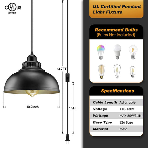 soodmi industrial metal pendant shade adds modern style.