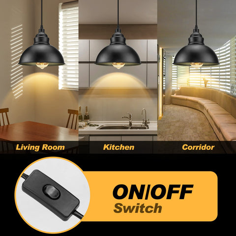 SoodMi industrial metal pendant shade with modern design