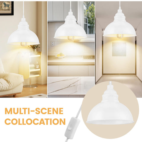 SoodMi metal hanging lamp adds industrial charm to living spaces