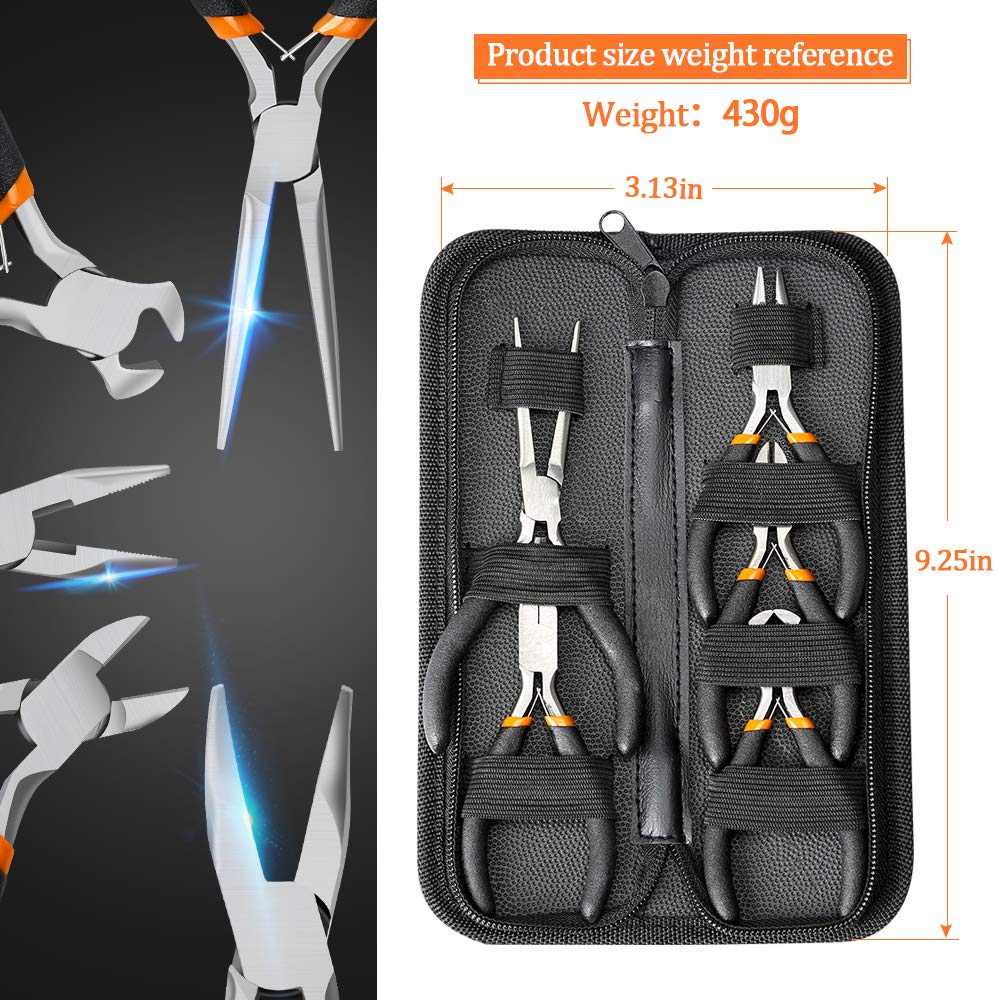 SOONAN jewelry-focused pliers for looping and shaping wires.