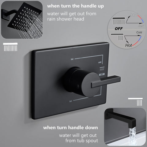 SOOOHOT brass shower mixer valve provides smooth temperature control.