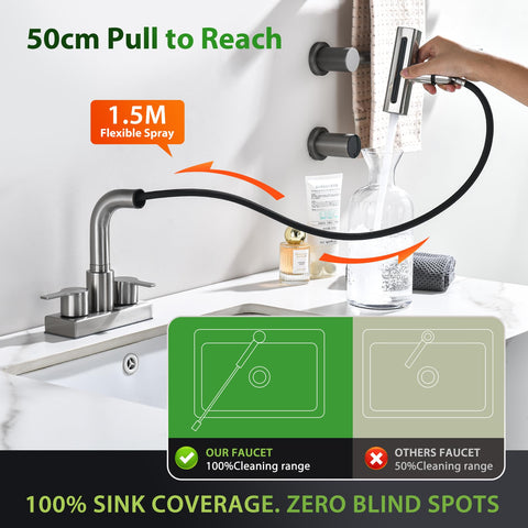 SOOOHOT easy-installation faucet saves time with tools-free setup.