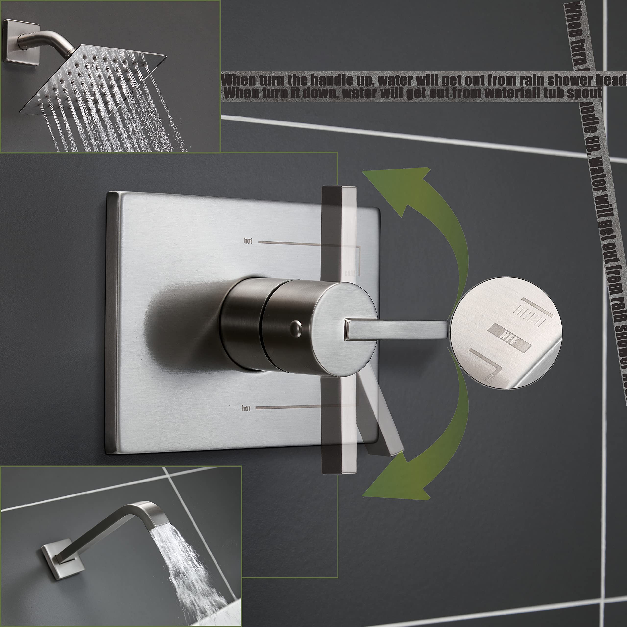 SOOOHOT shower arm 6-inch keeps the rain head properly positioned for steady water flow.
