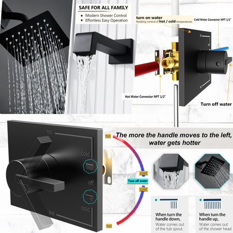 SOOOHOT 1/2-inch NPT connection simplifies installation in US plumbing.