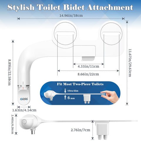 Soosi durable, water-efficient design helps reduce toilet paper use.