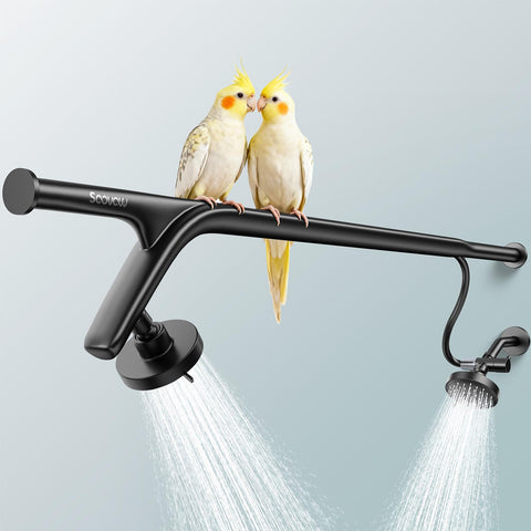 SOOVOW dual shower head with tree-branch design for a luxurious, spa-like experience.