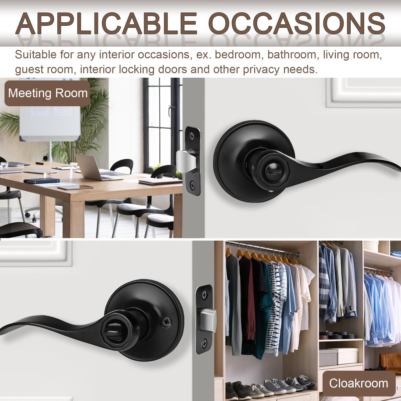Sopoby adjustable latch fitting 60–70 mm backset for standard doors.