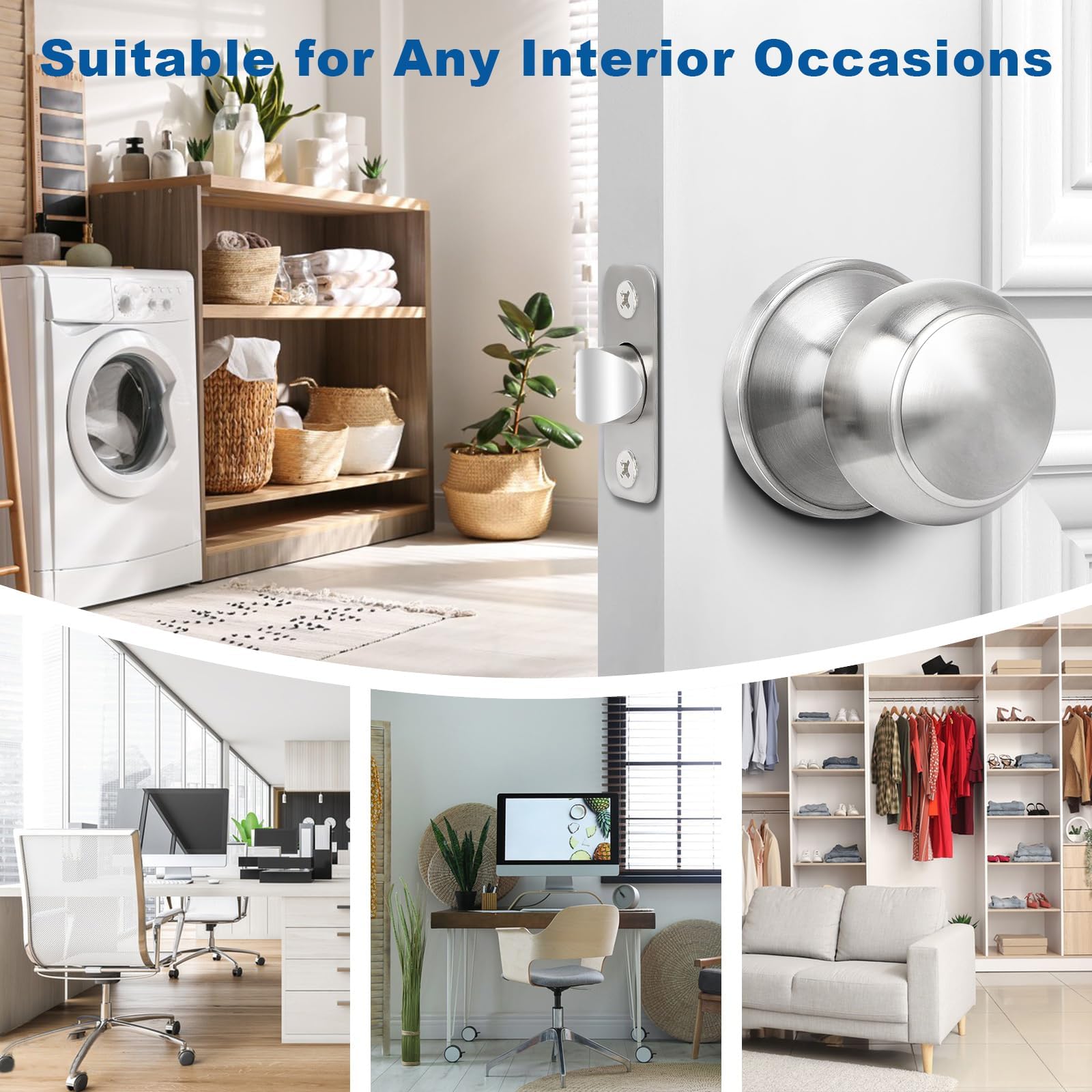 Sopoby door knob installation guide demonstrates easy setup