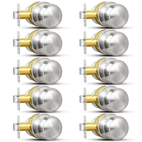 Sopoby brushed nickel door knob packaging shows durable hardware